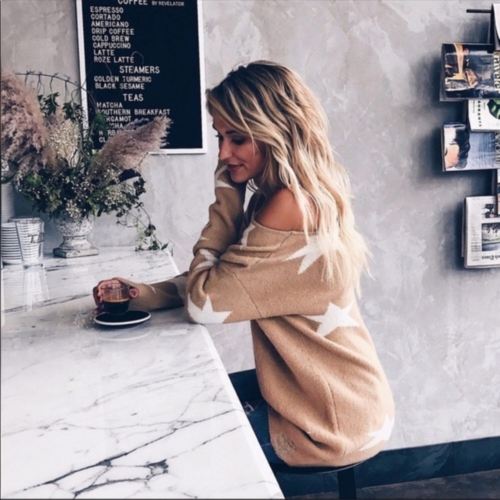 ✨Distressed Sweater with Stars✨ - Picture 4 of 4